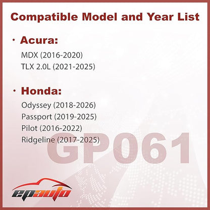 EPAuto GP061 (CA12061) Engine Air Filter, Replacement for Acura MDX, TLX, Honda Pilot, Odyssey, Passport, Ridgeline – Fits V6 & 2.0L Models (2016–2025)