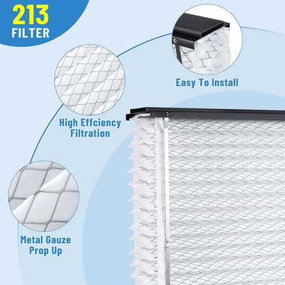 2 Pack 213 Replacement Air Filter, 20x25x4 Inches, MERV 13 Furnace Compatible with Aprilaire 1210, 1620, 2210, 2216, 3210, 4200, NOTE: Not Fit for 1213 Upgrade Kit,Model 2120, 2200