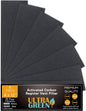 4 x 12 Inch Air Vent Filters Activated Charcoal Carbon Filter Premium Floor Pre-Filter Work in Indoor Home Purifier, Air Conditioner 4" x 12" 6-Pack (Black) ULTRA GREEN