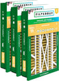 Filterbuy 16x25x5 Air Filter MERV 11 Superior Pet & Allergy Defense (3-Pack), Electrostatic Pleated HVAC AC Furnace Filters for Honeywell Return Grille (Actual Size: 14.38 x 23.38 x 3.69)