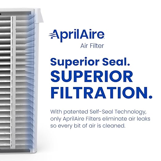 AprilAire 410 Replacement Filter for AprilAire Whole House Air Purifiers - MERV 11, Clean Air & Dust, 16x25x4 Air Filter (Pack of 4)