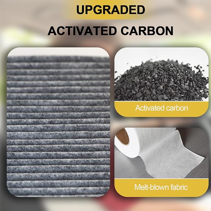 2 Pack Cabin Air Filter For Santa Fe 2021-2023,Santa Cruz 2022-2023,Elantra 2021-2023/Elantra N 2022-2023,Sonata 2020-2023,Tucson 2022-2023,K5 2021-2023,Replacement for CF12820, 042-2261
