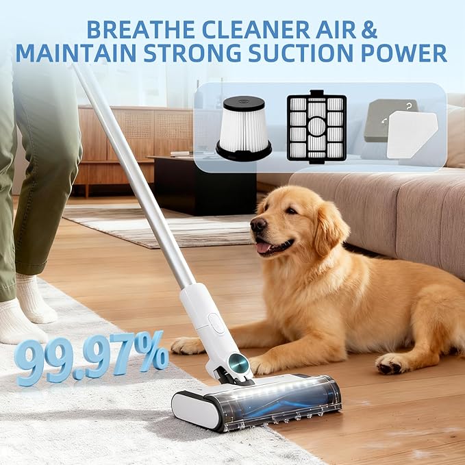 HEPA Per-motor Foam Filter Replacement: for Shark BU3523 BU3521 BU3120 Clean Lightweight Cordless Cleaner, Clean Empty Cordless Stick Vacuum, Auto Empty System