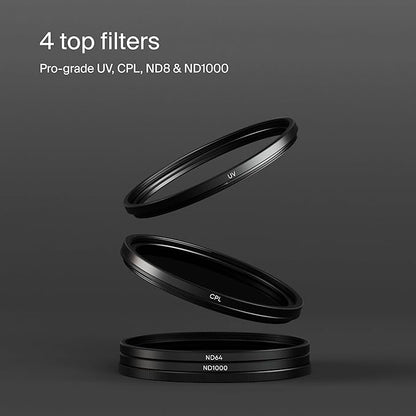Urth 82mm UV, Circular Polarizing (CPL), ND8, ND1000 Lens Filter Kit (Plus+)