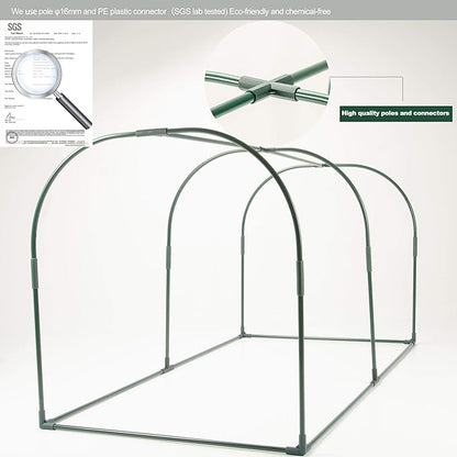 Porayhut Portable Greenhouse Tent, Easy Set-Up Gardening Flower House & Plant Sunshine Room with PVC Cover,71" X35.4" X35.4" for Protecting Plant from Cold Frost & Birds & Insects