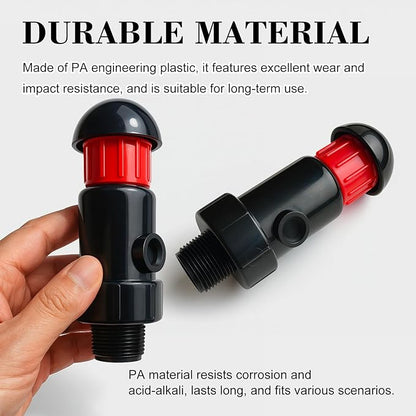 3/4 Inch Automatic Air Vent Valve | NPT Thread Connection | Continuous Venting for Water Tanks, Agricultural & Industrial Equipment for Drip Irrigation – Ideal for Agricultural and Irrigation Systems
