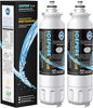 ICEPURE PLUS 46-9490 NSF/ANSI 53 NSF/ANSI 42 Certified Compatible with LG LT800P, ADQ73613401, ADQ73613408, ADQ75795104, LMXS30776S, LSXS26366D, Kenmore 9490 Refrigerator Water Filter, 2PACK