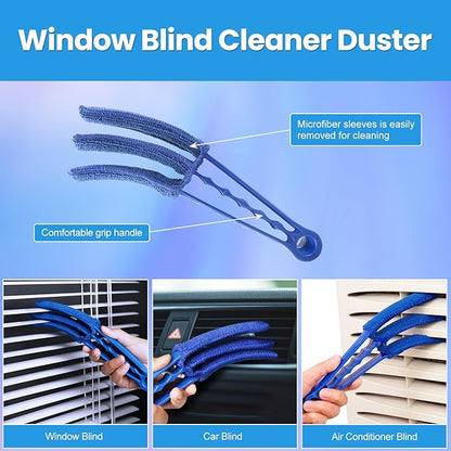 6 PCS Air Conditioning Fin Cleaner Set, Air Conditioner Fin Comb Straightener Tool, HVAC Coil Cleaning Brush for AC Radiator Evaporator Maintenance Clean Tool