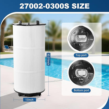 27002-0300S Pool Filter Cartridges Compatible with pentair sta-rite 27002-0300S Pool Filter System 2 Modular Media Pool and PLM300 D.E. Filter,300 sq.ft D.E. Filter with 24800-0121 Air Bleed Assembly