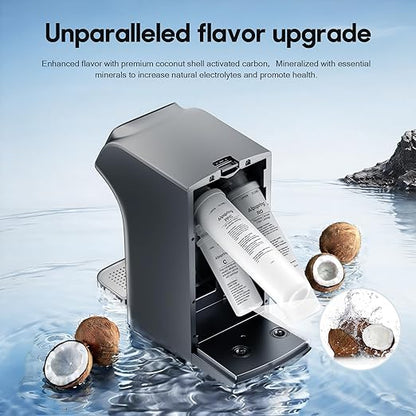Countertop Reverse Osmosis System for Home, 6-Stage RO Water Filter with Remineralization and UV,Portable No Installation Water Purifier,Countertop RO Water Filtration,Reduce TDS/PFAS/PFOA