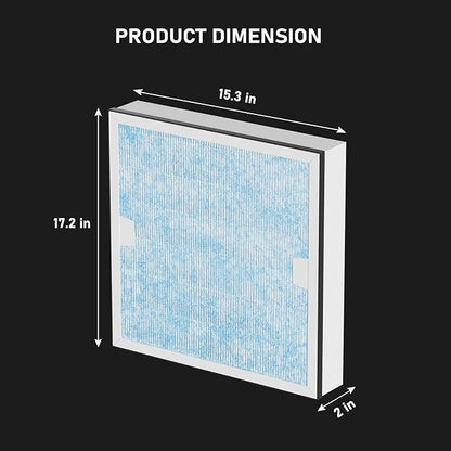 Carmerny HEPA & Activated Carbon Filter Replacement Set Compatible with AlorAir CleanShield HEPA 550 Air Scrubber (Pack of 4)