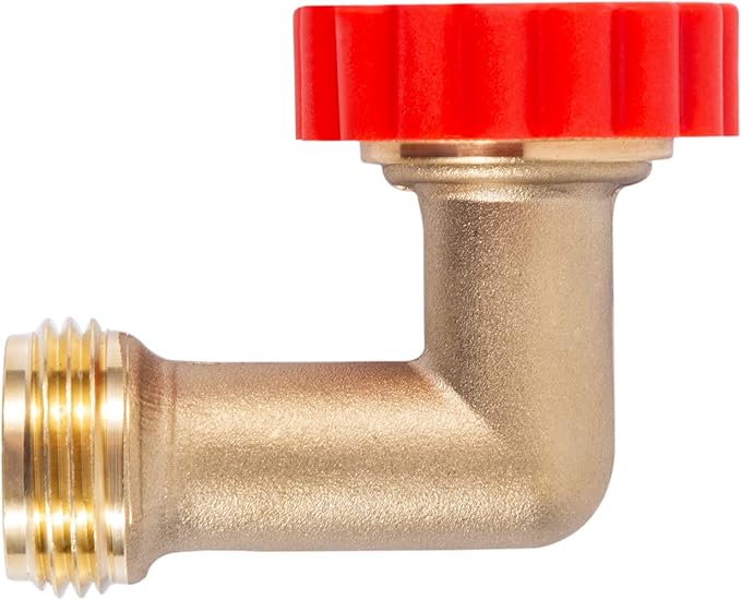Lead-Free Brass 90 Degree Hose Saver,90°Hose Elbow Fitting Quick Swivel Connect Adapter,Thread Size 3/4" Connectors,Hose Protector with Water Filter（2 Pcs）