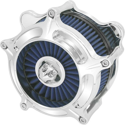 HDBUBALUS Motorcycle CNC Spike Air Cleaner Air Filter Intake System Fit for Harley Dyna Softail Touring