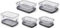 Progressive ProKeeper Stackable Produce ProKeeper Storage Container with Stay-Fresh Vent System (PKS-5PC-Produce+)