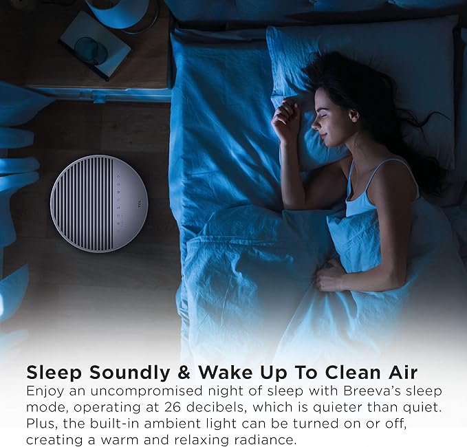 TCL Breeva A3 Smart Air Purifier with 5-Stage Clean, True HEPA (H13), Removes 99.97% of Dust/Bacteria/Odors & More, App & Voice Control, Auto Shield, Ultra-Quiet, White (A315W)