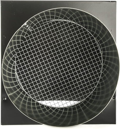 FAMCO Galvanized Steel Hooded Wall Vent with Screen, Used for Air Intake, Air Supply or Exhaust Applications