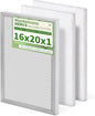 16x20x1 Reusable Air Filter MERV 8 Washable Furnace & AC Filter with 2 Extra Media Pads, Aluminum Electrostatic Air Filters for Home, Fits HVAC System, Air Conditioner, Air Handler