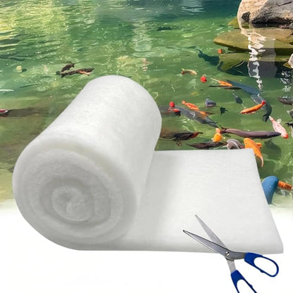 Aquarium Filter Floss 12"x72"x1" Thick Multi-Layer Filter Floss for Fish Tank, Polishing Aquarium Filter Pad, for Crystal Clear Water, Media Roll Cut to Size
