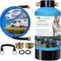 H&G lifestyles ‎RV Water Filter System,KDF GAC Carbon Water Filter for RV, Reduce Sulfur Odor Chlorine Heavy Metal,Improve Water Taste, with 3/4" GHT Brass Adapter,Water Filtration System for Camping