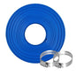 OCGIG 2" x 100 FT Pool Backwash Hose, Heavy-Duty Lay Flat Discharge PVC Hose, Weatherproof Burst Resistant for Water Pool Drain, Swimming Pool Filter Pump, Water Transfer, with 2 Clamps