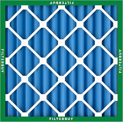 Filterbuy 16x16x2 Air Filter MERV 13 Optimal Smoke & Allergy Defense (3-Pack), Electrostatic Pleated HVAC AC Furnace Filters Replacement, Made in USA (Actual Size: 15.50 x 15.50 x 1.75)