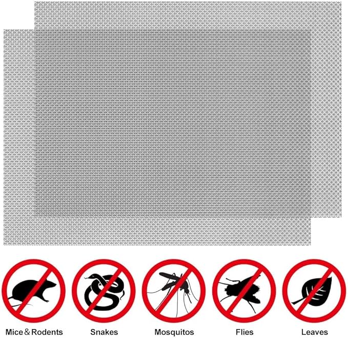 Stainless Steel Woven Wire Mesh Metal Woven Mesh, 20 Mesh Stainless Steel Air Vent Mesh Cabinets Wire Mesh Insect Screen for Vent, Filter, Window, Garden