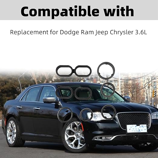 Engine Oil Filter Housing O Ring Seal Kit 68191356AA Replacement for Dodge Jeep Chrysler Ram 1500
