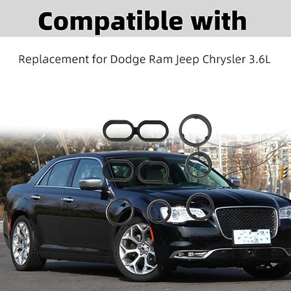 Engine Oil Filter Housing O Ring Seal Kit 68191356AA Replacement for Dodge Jeep Chrysler Ram 1500