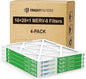 16x20x1 Air Filter 4 Pack, Durable MERV 8 Pleated Home HVAC AC Furnace Filters, Lightweight Compact Air Conditioner Filter Replacement