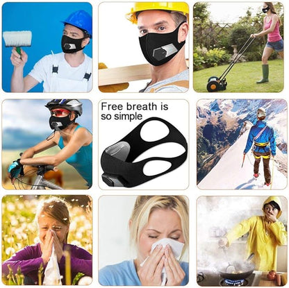 LSGTT Personal Smart Electric Air Face Mask,Reusable Wearable Air Purifiers Mask,With Fan for Air Supply, Used for Cycling,Running, Weeding, Outdoor Sports