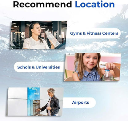Water Filter Replacement Compatible With Elkay 51600C EWF6000 Bottle Filling Stations, 6000 Gallons/12 Months (No Chip - 1 Pack)