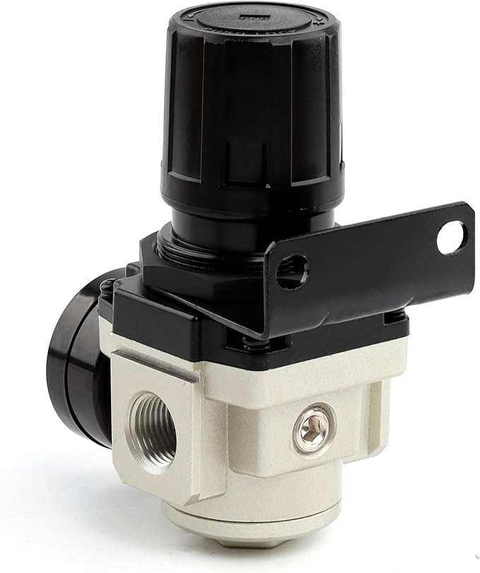 SNS AR4000-N04 Female Thread 1/2 NPT Air Pressure Regulator 0-150 PSI Adjustable,Bracket,Gauge