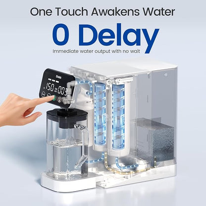 Stokk E1 Reverse Osmosis Water Filter Countertop, 5 Stage RO Water Filter System with Remineralization Glass Pitcher, NSF/ANSI 58&372, Portable No Installation Water Purifier for Home Office