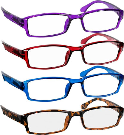 TruVision Readers Reading Glasses, Comfort Spring Hinges for Men and Women, 9501HP