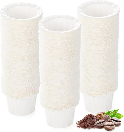 Disposable Paper Coffee Filters, Keurig K Cup Paper Filters for Keurig Single Brewer Reusable Cups, K-cup Coffee Pods, Fits All Brands Reusable K Cups (300)