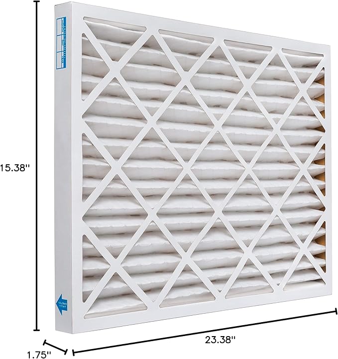 Aerostar 16x24x2 MERV 13, Pleated Air Filter, 16x24x2, Box of 6, Made in the USA