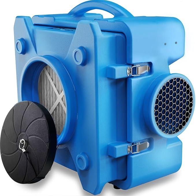 CADPXS Shield-550 Air Scrubber, Negative Machine Airbourne Cleaner HEPA Scrubber Water Damage Restoration Equipment Air Purifier