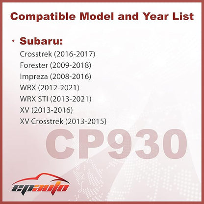 EPAuto CP930 (CF10930) Cabin Air Filter Replacement for Subaru Forester (2009-2018), WRX (2012-2021), WRX STI (2013-2021), Impreza (2008-2016), Crosstrek, XV Crosstrek (2013-2017)