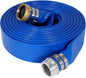 1" x 100 ft Backwash Hose for Swimming Pools, Heavy Duty PVC Lay Flat Water Discharge Hose,Durable Pool Drain Hose with Aluminum Pin Lug Fittings for Pump And Filters