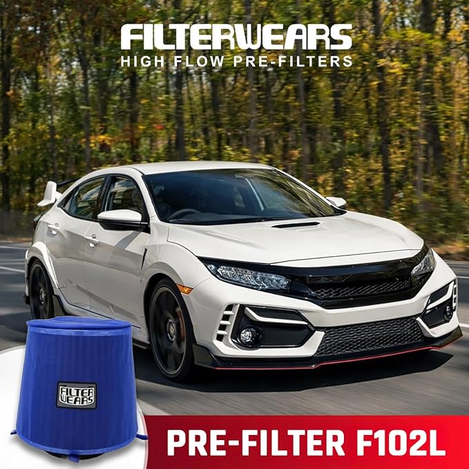 FILTERWEARS Pre-Filter F102L For SPECTRE Air Filters 8131 8132 8136 8138 K&N RG-1001