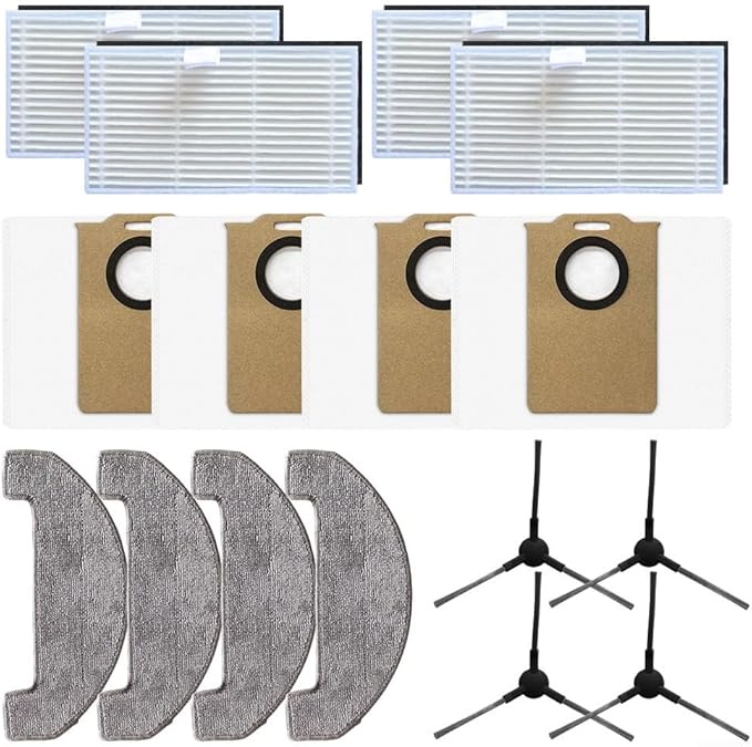 Vacuum Replacement Parts For Uninell UR3 Robot Vacuum Accessories With HEPA Filters Mop Cloths Dust Bags And Side Brushes For Home Cleaning