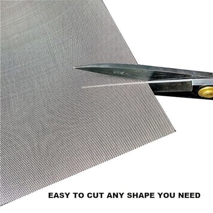 Stainless Steel Mesh Screen #60Mesh -Size:15.7"x47.2"(40x120cm) SS304 Wire Mesh Screen, for Vent,Cage,Garden, Window Screen, Filter Mesh, DIY Mesh