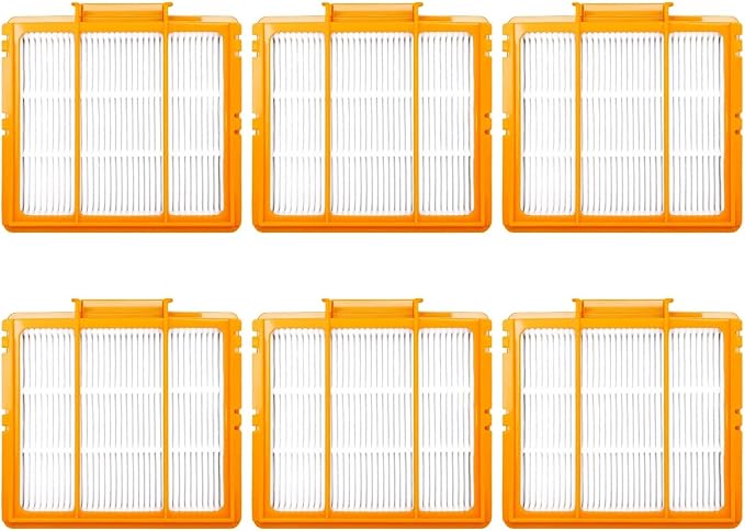 6 Pack Pre-Motor HEPA Filter Replacement Parts Kit for Shark AI AV2511AE AV2501S AV2610WA AV2501AE RV2502AE RV2610WA UR2500SR RV2520AOUS AV2510AOUS 2-In-1 AI Ultra Robot Vacuum Cleaner Accessories.