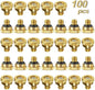 KUWAN 0.016" Orifice (0.4mm) Thread UNC 10/24 Brass Misting Nozzles Low Pressure Atomizing Misting Sprayer Water Hose Nozzle for Greenhouse, Landscaping, Outdoor Cooling Mister System (100PCS)