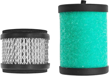 EMF10 Vacuum Oil Mist Filter Kit 2 Pcs For Edwards RV3 RV5 RV8 RV12 2-Stage Rotary Vane Pump, Including A22304198 Oil Mist Element and A22304079 Odour Element