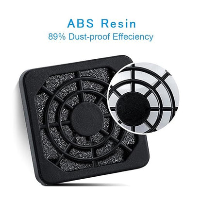 [2 Pack] ELUTENG 40mm Fan Filter Dustproof Cover USB Cooling Ventilator Plastic Grill 40 * 40mm USB Fan Blower Mesh Kit Compatible for DIY 4cm Computer Case Fan Dirt Filtering