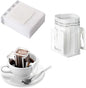 100PCS Portable Coffee Filter Paper Hanging Ear Drip Coffee Single Drinker Disposable Drip Coffee Filter Bags - Suitable for Home, Office, Travel and Camping