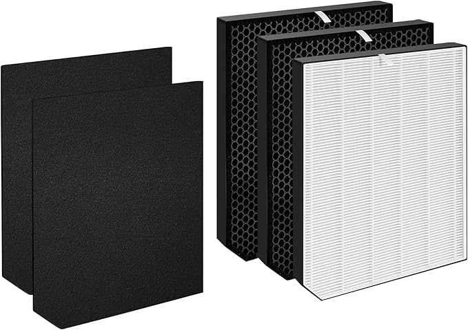 (7 Pack) Replacement Filter Compatible with AD2000 Air Puri-fier, Includes 1 High Performance Filters + 2 Carbon Replacement Filters + 4 Pre-filters