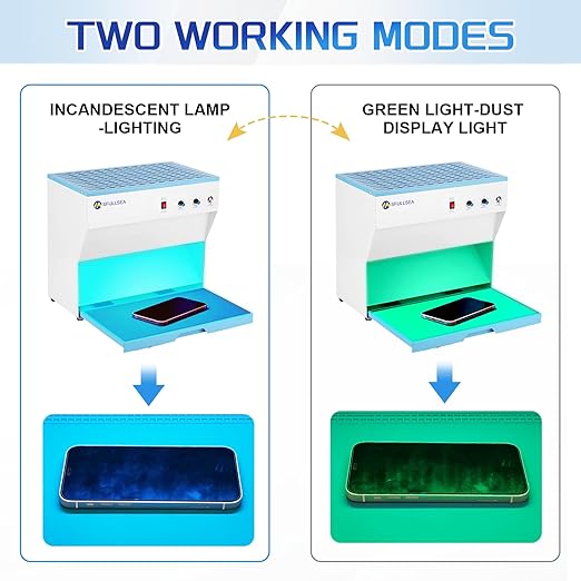 Flow Hood H13 HEPA Filter Hood Large Size HEPA Air Filtration Fan Unit HEPA Filter Fan Clean Bench Workstation for Phone LCD Repair Tissue Culture Seedlings