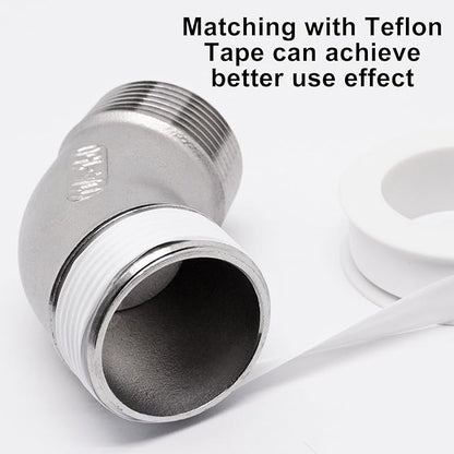45 Degree Elbow 1PCS, 1-1/4" NPT Male X 1-1/4" NPT Male 304 Stainless Steel Pipe Fitting, Connector Coupler Apply to Outdoor Garden Industrial